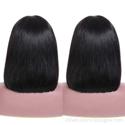 New style straight short Bob Wig short lace front wigs unprocessed human hair lace front wigs for black women